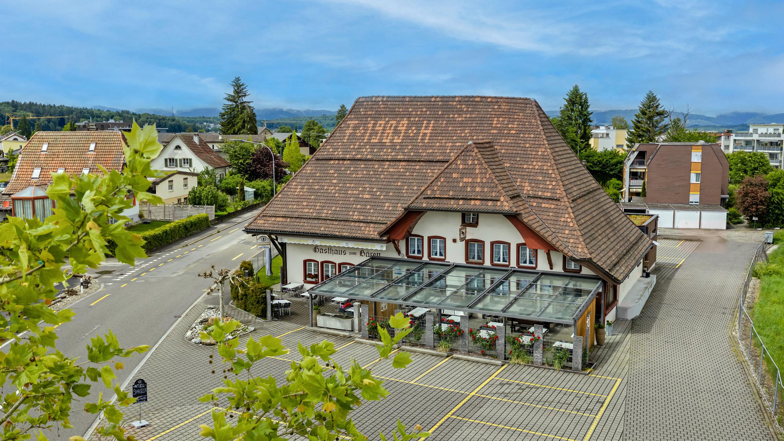 Blick über das Gasthaus