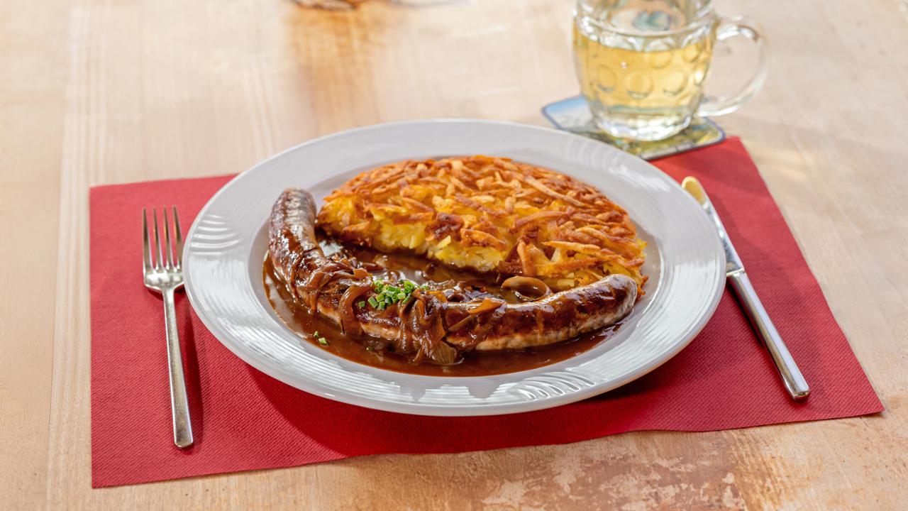Ein Bratwurst Menü